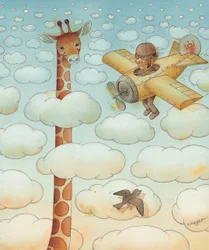 Giraffe, 2005 (wc på papper)